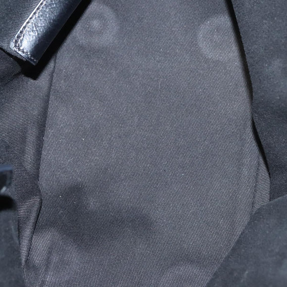 BALLY Shoulder Bag Leather Black Gold Auth BA1698