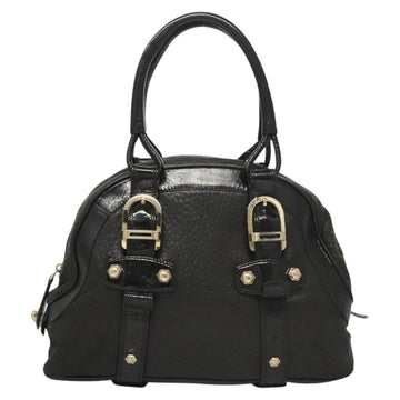 BALLY Shoulder Bag Leather Black Gold Auth BA1698 - 0