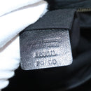 BALLY Shoulder Bag Leather Black Gold Auth BA1698-22