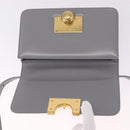 Bottega Veneta Mini The Classic Shoulder Bag Leather Gray Gold Auth BA16983V-15