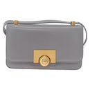 Bottega Veneta Mini The Classic Shoulder Bag Leather Gray Gold Auth BA16983V-2