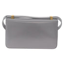 Bottega Veneta Mini The Classic Shoulder Bag Leather Gray Gold Auth BA16983V-3