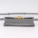 Bottega Veneta Mini The Classic Shoulder Bag Leather Gray Gold Auth BA16983V-9