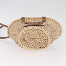 CELINE Teen Classic Panier Hand Bag Raffia Beige Brown Auth BA16985V-11