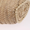 CELINE Teen Classic Panier Hand Bag Raffia Beige Brown Auth BA16985V-14