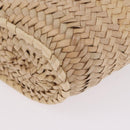 CELINE Teen Classic Panier Hand Bag Raffia Beige Brown Auth BA16985V-15