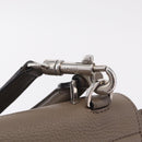 CELINE Trapeze Hand Bag Suede 2way Beige Silver Auth BA16986V-16