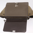 CELINE Trapeze Hand Bag Suede 2way Beige Silver Auth BA16986V-19