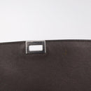 CELINE Trapeze Hand Bag Suede 2way Beige Silver Auth BA16986V-20