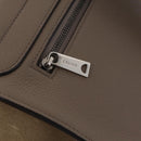CELINE Trapeze Hand Bag Suede 2way Beige Silver Auth BA16986V-27