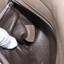 CELINE Trapeze Hand Bag Suede 2way Beige Silver Auth BA16986V-29