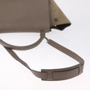 CELINE Trapeze Hand Bag Suede 2way Beige Silver Auth BA16986V-9