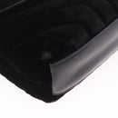 Saint Laurent Lulu Shoulder Bag Velvet Black Gold 467072 Auth BA16988V-10