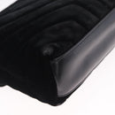 Saint Laurent Lulu Shoulder Bag Velvet Black Gold 467072 Auth BA16988V-12