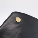 Saint Laurent Lulu Shoulder Bag Velvet Black Gold 467072 Auth BA16988V-16