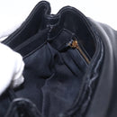 Saint Laurent Lulu Shoulder Bag Velvet Black Gold 467072 Auth BA16988V-21