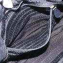CELINE Pillow Small Hand Bag Leather 2way Black Silver Auth BA16996A-22