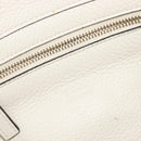 Valentino Rock Studs Hand Bag Leather 2way White Gold Auth BA16999A-19