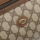 GUCCI GG Supreme Clutch Bag PVC Beige Gold 97 01 037 Auth BA17000-12
