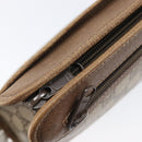 GUCCI GG Supreme Clutch Bag PVC Beige Gold 97 01 037 Auth BA17000-13