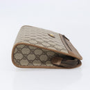 GUCCI GG Supreme Clutch Bag PVC Beige Gold 97 01 037 Auth BA17000-4