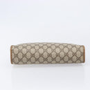 GUCCI GG Supreme Clutch Bag PVC Beige Gold 97 01 037 Auth BA17000-7