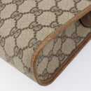 GUCCI GG Supreme Clutch Bag PVC Beige Gold 97 01 037 Auth BA17000-8