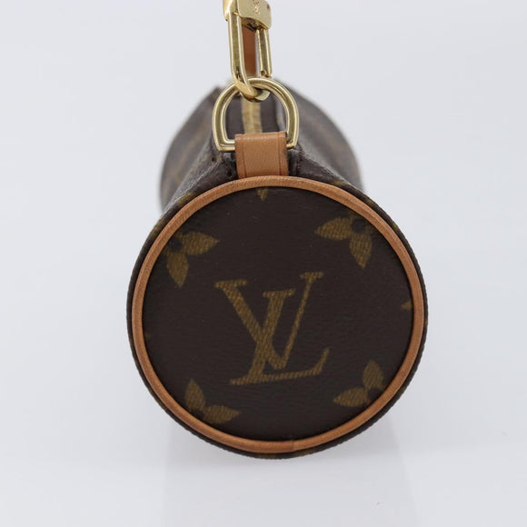 LOUIS VUITTON Monogram Papillon Pouch LV Auth BA17002A