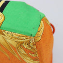 Gianni Versace Purse Pouch Canvas Orange Gold Auth BA17003A-10
