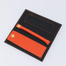 Gianni Versace Purse Pouch Canvas Orange Gold Auth BA17003A-18
