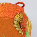 Gianni Versace Purse Pouch Canvas Orange Gold Auth BA17003A-8