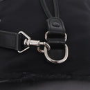 GUCCI Bamboo Hand Bag Nylon 2way Black Silver Auth BA17005-17