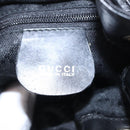 GUCCI Bamboo Hand Bag Nylon 2way Black Silver Auth BA17005-18