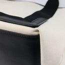 Balenciaga Navy Cabas S Hand Bag Canvas White Black 339933 Auth BA17006A-12