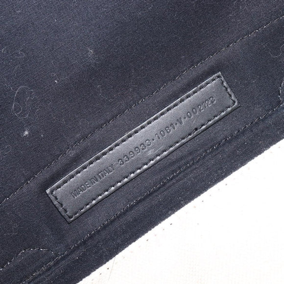 Balenciaga Navy Cabas S Hand Bag Canvas White Black 339933 Auth BA17006A