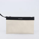 Balenciaga Navy Cabas S Hand Bag Canvas White Black 339933 Auth BA17006A-22