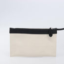 Balenciaga Navy Cabas S Hand Bag Canvas White Black 339933 Auth BA17006A-23