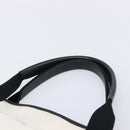 Balenciaga Navy Cabas S Hand Bag Canvas White Black 339933 Auth BA17006A-8