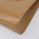 Christian Dior Hand Bag Leather Beige Gold Auth BA17007-10