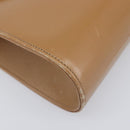 Christian Dior Hand Bag Leather Beige Gold Auth BA17007-11