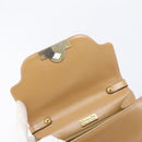 Christian Dior Hand Bag Leather Beige Gold Auth BA17007-16