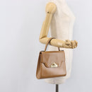 Christian Dior Hand Bag Leather Beige Gold Auth BA17007-23