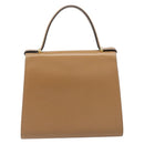 Christian Dior Hand Bag Leather Beige Gold Auth BA17007-3