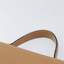 Christian Dior Hand Bag Leather Beige Gold Auth BA17007-8