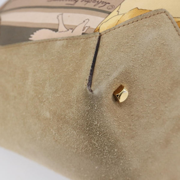 Salvatore Ferragamo Tote Bag Nylon Beige Gold Auth BA17008A