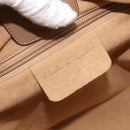 Salvatore Ferragamo Tote Bag Nylon Beige Gold Auth BA17008A-16