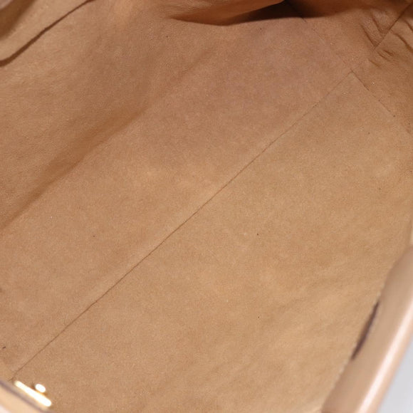 Salvatore Ferragamo Tote Bag Nylon Beige Gold Auth BA17008A