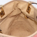 Salvatore Ferragamo Tote Bag Nylon Beige Gold Auth BA17008A-18