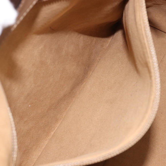 Salvatore Ferragamo Tote Bag Nylon Beige Gold Auth BA17008A