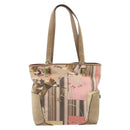 Salvatore Ferragamo Tote Bag Nylon Beige Gold Auth BA17008A-3
